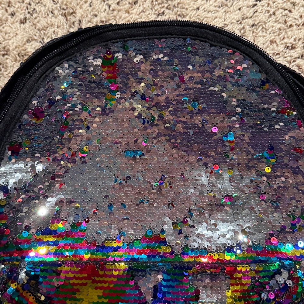 PINK Victoria’s Secret multicolored flip sequins backpack with 3 large openings - Picture 10 of 10